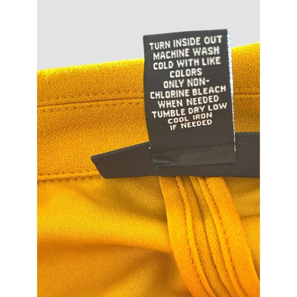 NYCC Mustard Yellow Blazer Jacket Women’s Medium Shoulder Pads Hook Closure NWT - Picture 7 of 8